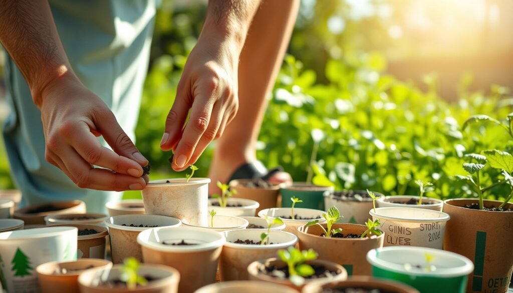 como plantar sementes