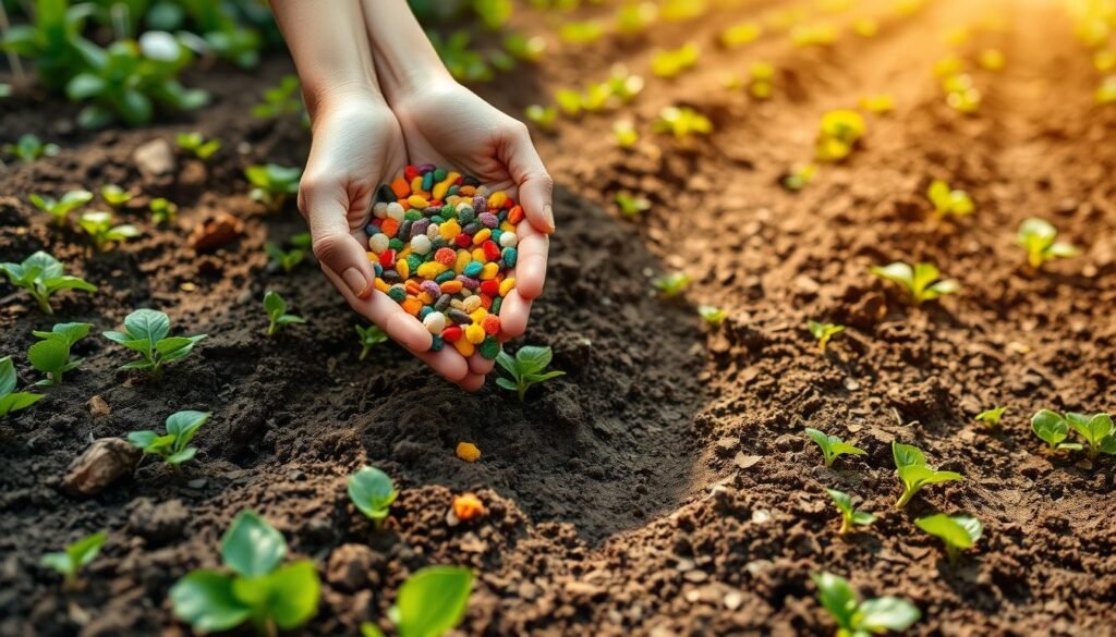 plantar sementes de flores